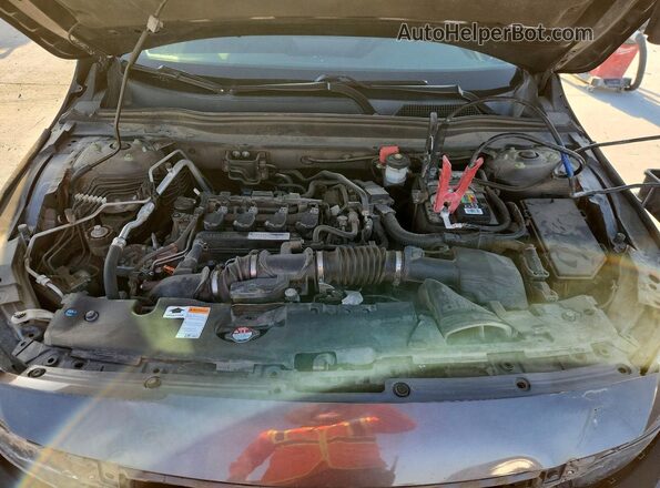 1HGCV1F4XKA060347 2019 HONDA ACCORD Серый Вид задней части салона