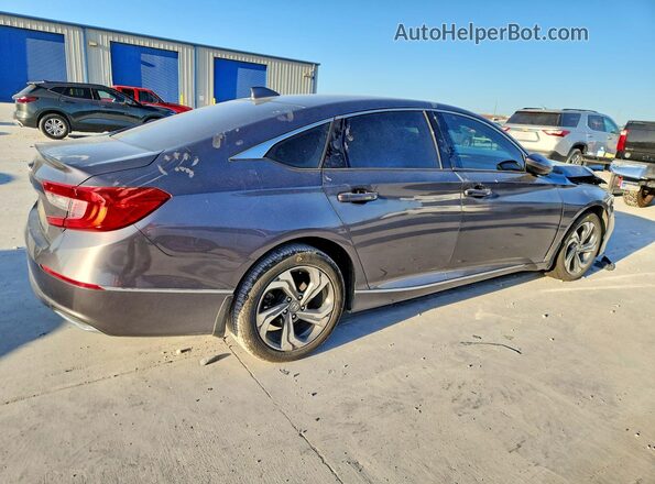 1HGCV1F4XKA060347 2019 HONDA ACCORD Серый Задняя правая четверть