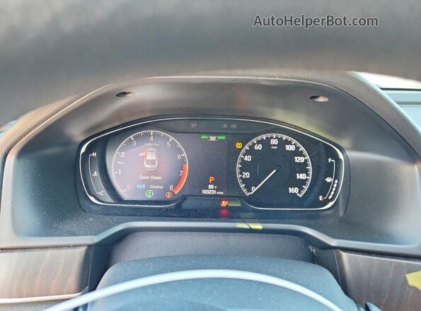 1HGCV1F4XKA060347 2019 HONDA ACCORD Серый Вид щитка приборов