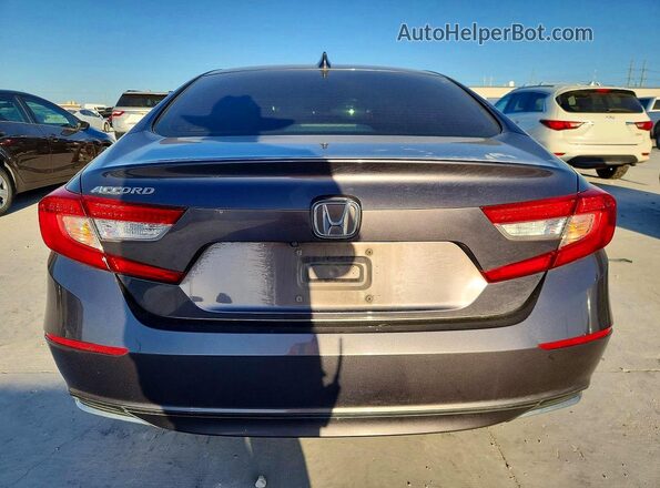 1HGCV1F4XKA060347 2019 HONDA ACCORD Серый Вид сзади