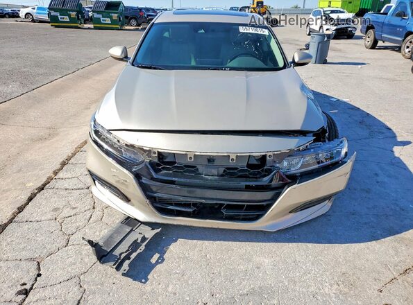 1HGCV1F4XKA125195 2019 HONDA ACCORD Beige წინა ხედი