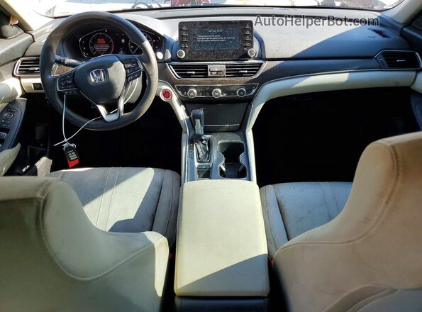1HGCV1F4XKA125195 2019 HONDA ACCORD Beige წინა პანელის ხედი