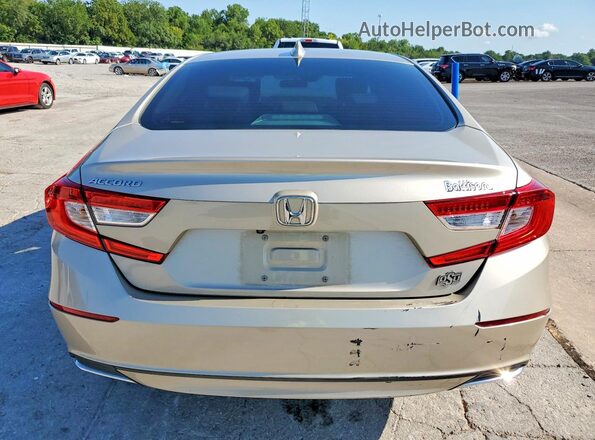 1HGCV1F4XKA125195 2019 HONDA ACCORD Beige უკანა ხედი
