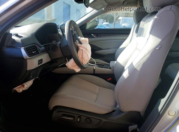 1HGCV1F4XKA165292 2019 HONDA ACCORD Silver Vista interior delantera