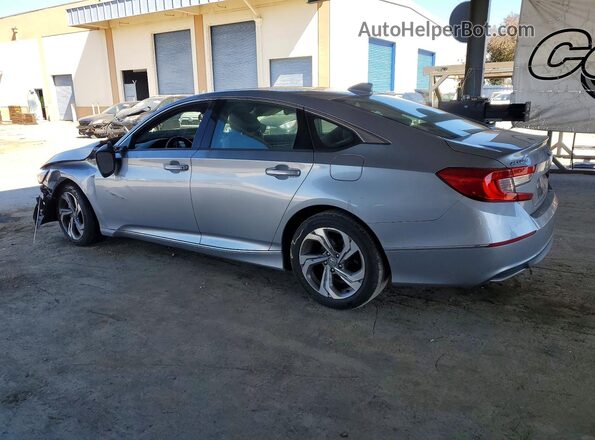 1HGCV1F4XKA165292 2019 HONDA ACCORD Silver Trasero izquierdo
