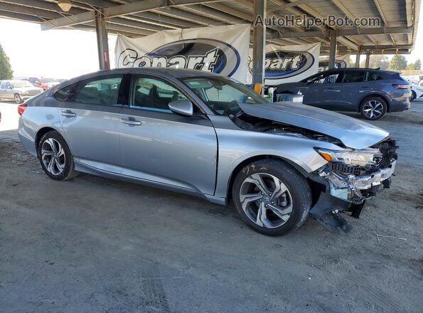 1HGCV1F4XKA165292 2019 HONDA ACCORD Silver Delantero derecho