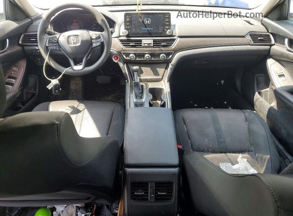 1HGCV1F4XKA176339 2019 HONDA ACCORD Белый Вид панели приборов