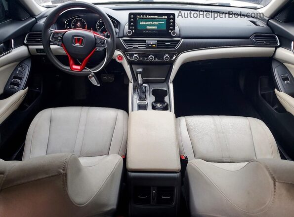 1HGCV1F4XLA062682 2020 HONDA ACCORD White Dashboard view