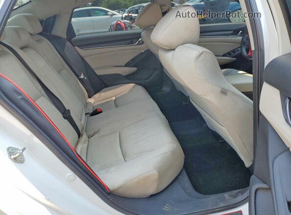 1HGCV1F4XLA062682 2020 HONDA ACCORD White Rear seats view