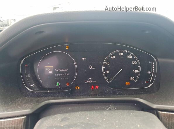 1HGCV1F4XMA077412 2021 HONDA ACCORD Blue Vista del cuadro de instrumentos