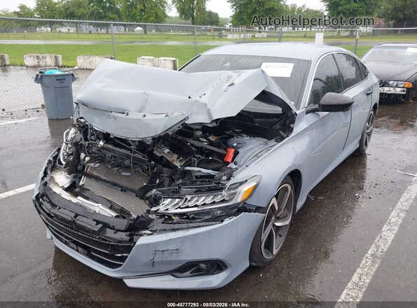 1HGCV1F4XMA123062 2021 HONDA ACCORD Gray Front view