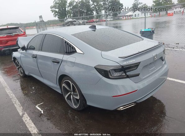 1HGCV1F4XMA123062 2021 HONDA ACCORD Gray Rear left