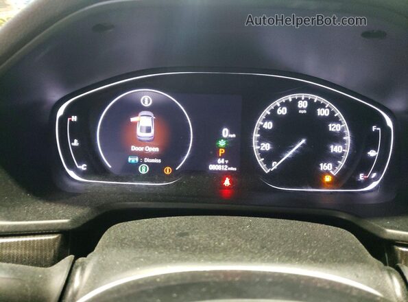 1HGCV1F4XNA092669 2022 HONDA ACCORD White Вид щитка приладів