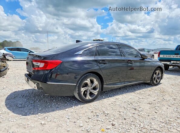 1HGCV1F50JA031849 2018 HONDA ACCORD Black Trasero derecho