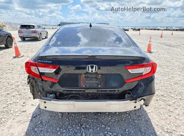 1HGCV1F50JA031849 2018 HONDA ACCORD Black Vista trasera