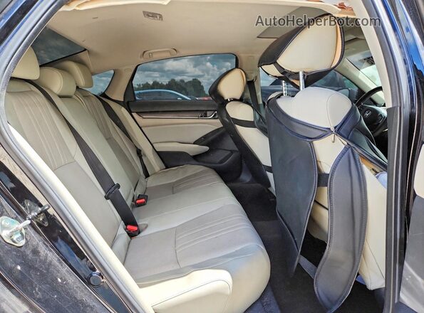 1HGCV1F50JA031849 2018 HONDA ACCORD Black Vista de los asientos traseros