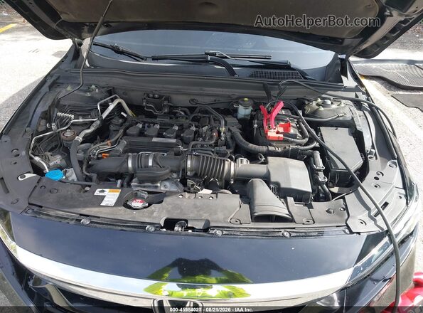 1HGCV1F50JA037134 2018 HONDA ACCORD Black Հետևի տեսք