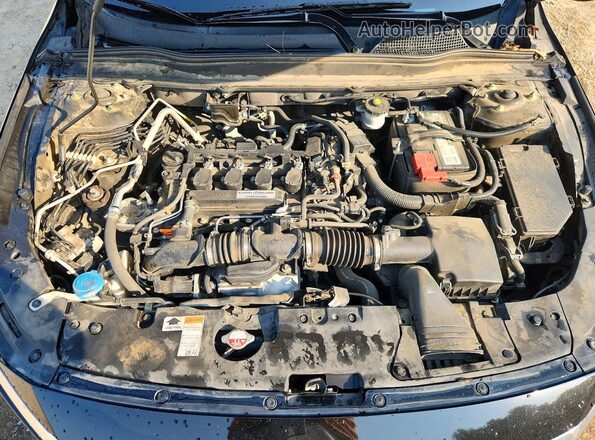 1HGCV1F50JA162750 2018 HONDA ACCORD Black Widok wnętrza z tyłu