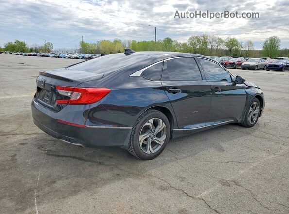 1HGCV1F50JA214572 2018 HONDA ACCORD Black Tył prawy