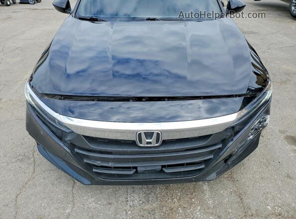 1HGCV1F50JA214572 2018 HONDA ACCORD Black Widok wnętrza z tyłu