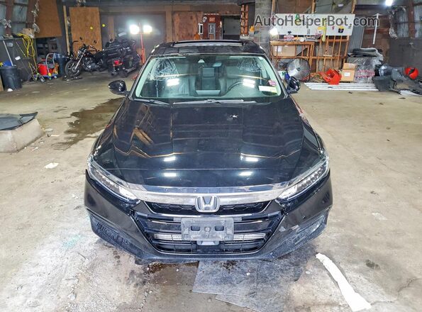 1HGCV1F50KA090000 2019 HONDA ACCORD Black წინა ხედი