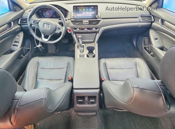 1HGCV1F50KA090000 2019 HONDA ACCORD Black წინა პანელის ხედი