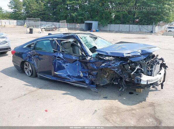 1HGCV1F50LA052428 2020 HONDA ACCORD Синий Вид щитка приборов