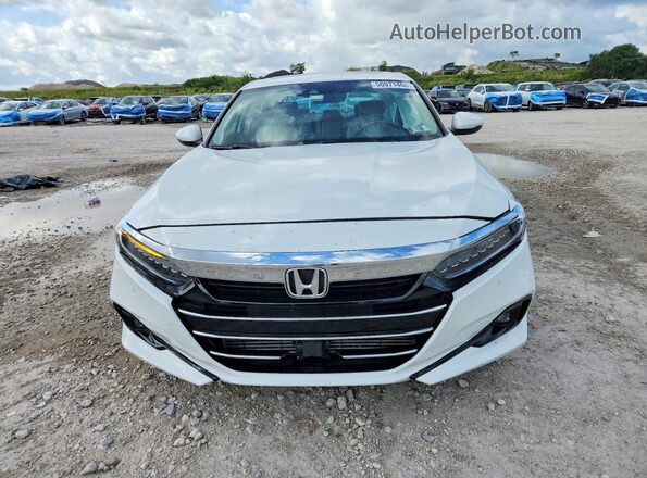 1HGCV1F50NA016936 2022 HONDA ACCORD White წინა ხედი
