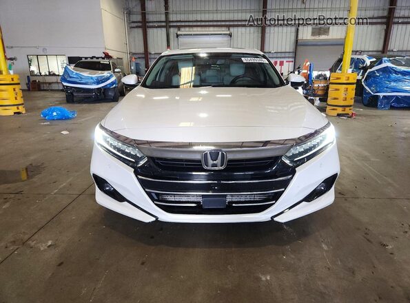 1HGCV1F50NA050424 2022 HONDA ACCORD Белый Вид спереди