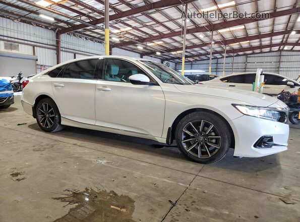 1HGCV1F50NA050424 2022 HONDA ACCORD Белый Передняя правая четверть