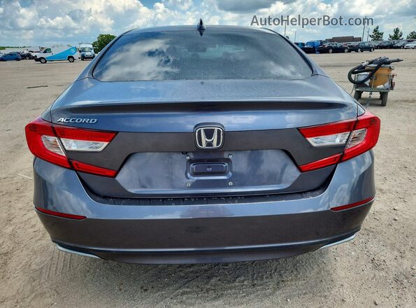 1HGCV1F51JA046523 2018 HONDA ACCORD Gray Вид ззаду