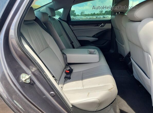 1HGCV1F51JA046523 2018 HONDA ACCORD Gray Панорамний вид салону 360°