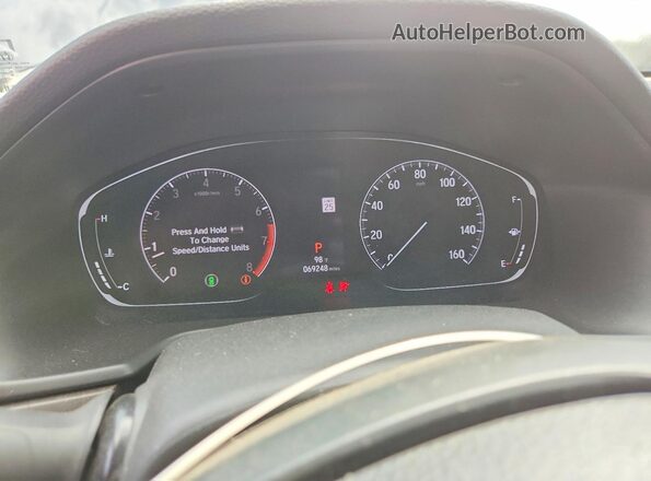 1HGCV1F51KA065591 2019 HONDA ACCORD Charcoal Widok zestawu wskaźników