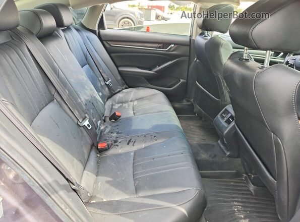 1HGCV1F51KA065591 2019 HONDA ACCORD Charcoal Widok tylnych siedzeń
