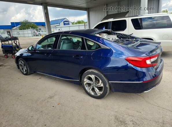 1HGCV1F51KA135526 2019 HONDA ACCORD Синий Задняя левая четверть