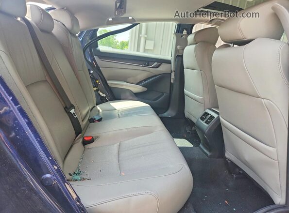 1HGCV1F51KA135526 2019 HONDA ACCORD Синий Вид задних сидений