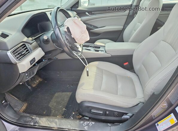 1HGCV1F51LA063387 2020 HONDA ACCORD Gray Widok wnętrza z przodu