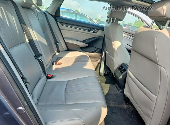 1HGCV1F51LA063387 2020 HONDA ACCORD Gray Widok tylnych siedzeń