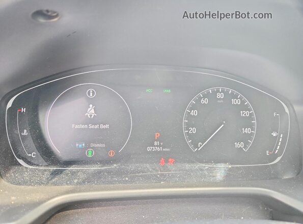 1HGCV1F51LA063387 2020 HONDA ACCORD Gray Widok zestawu wskaźników