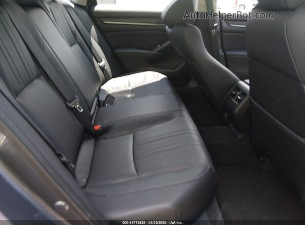 1HGCV1F52JA180585 2018 HONDA ACCORD Gray Vista de la etiqueta del VIN