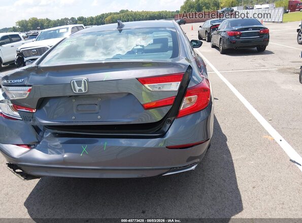 1HGCV1F52JA180585 2018 HONDA ACCORD Gray 