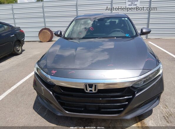 1HGCV1F52JA180585 2018 HONDA ACCORD Gray Vista del cuadro de instrumentos