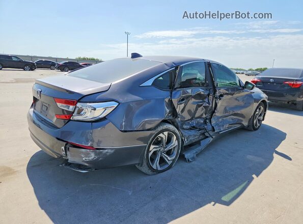 1HGCV1F52JA231888 2018 HONDA ACCORD Серый Задняя правая четверть