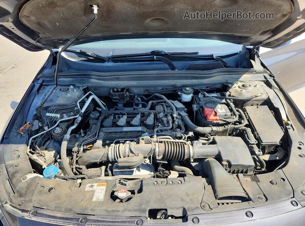 1HGCV1F52JA231888 2018 HONDA ACCORD Серый Вид задней части салона