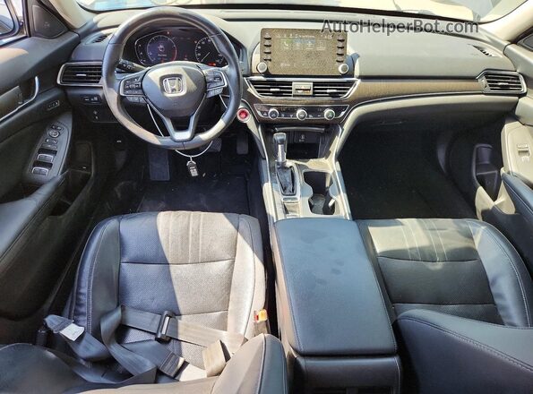 1HGCV1F52JA231888 2018 HONDA ACCORD Серый Вид панели приборов