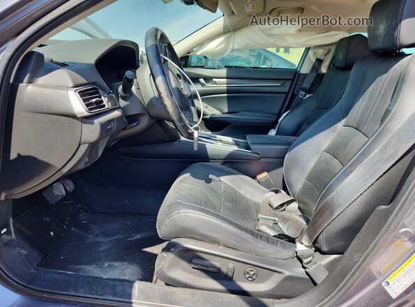 1HGCV1F52JA231888 2018 HONDA ACCORD Серый Вид салона спереди