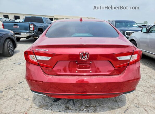 1HGCV1F52KA021387 2019 HONDA ACCORD Красный Вид сзади