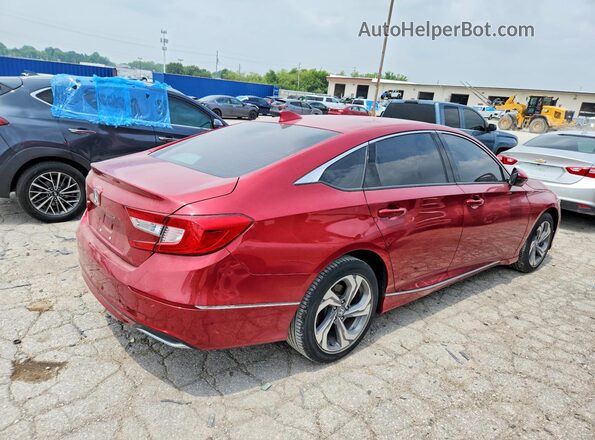 1HGCV1F52KA021387 2019 HONDA ACCORD Красный Задняя правая четверть