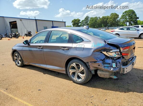 1HGCV1F52KA075773 2019 HONDA ACCORD Gray Հետևի ձախ