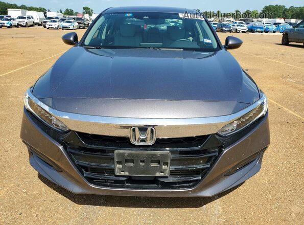 1HGCV1F52KA075773 2019 HONDA ACCORD Gray Դիմացի տեսք